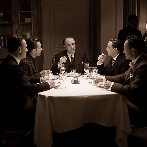 1940s Mafia Family Gathering Scene