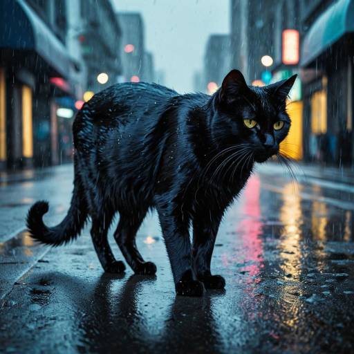 Dramatic Urban Stray Cat Scene Dramatic Urban Stray Cat Scene