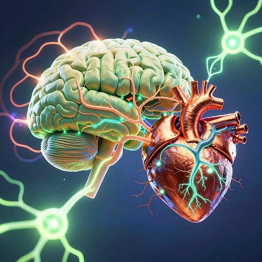 Vivid Bioelectromagnetism Neural Illustration