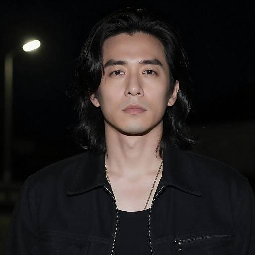 Moody Portrait of Man in Jacket