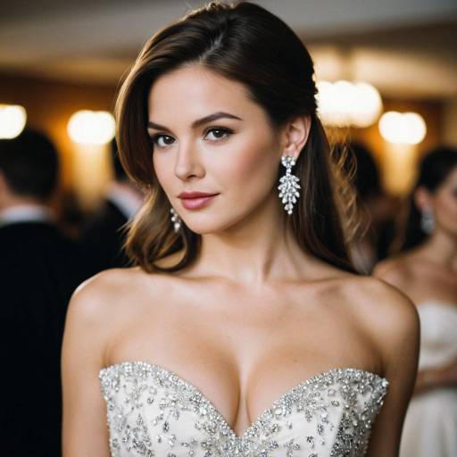Elegant Solo Portrait of Wedding Guest