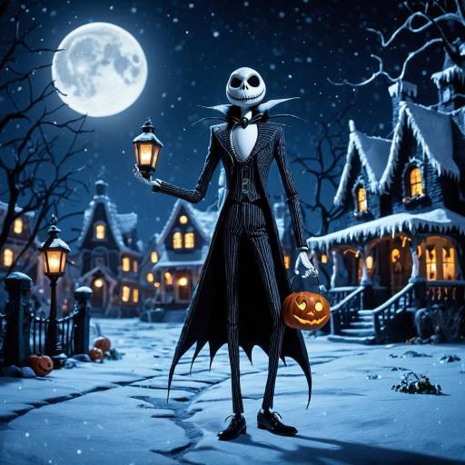 Jack Skellington in Moonlit Halloween Town