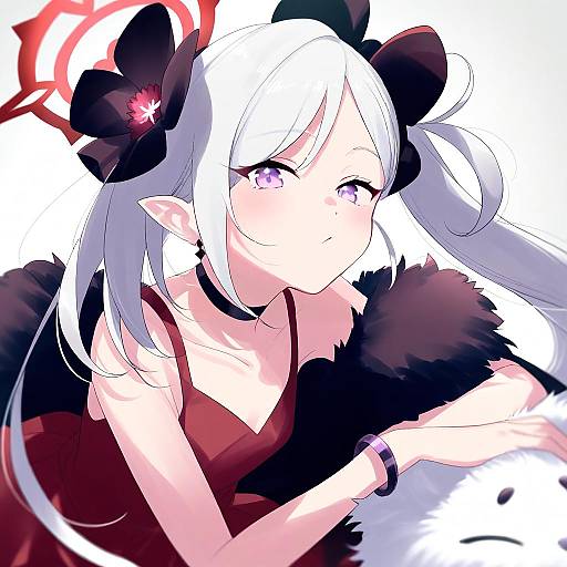 Illustration of Mutsuki (dress) (blue archive), blue archive in the style of Echo (circa)