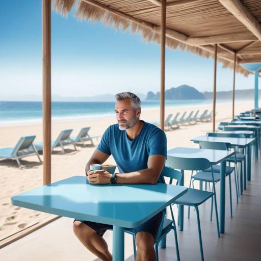 Morning Serenity at Beachside Café Morning Serenity at Beachside Café