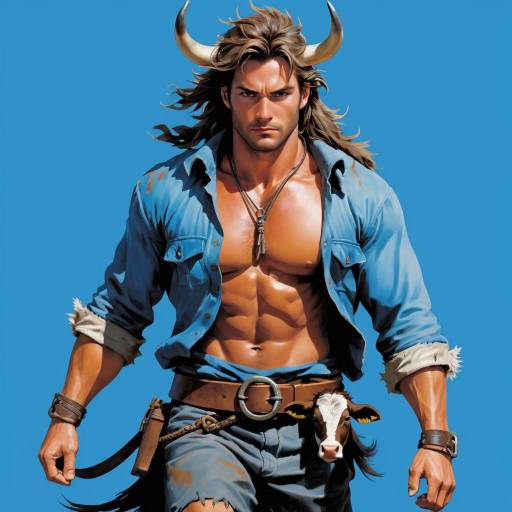 Rugged Hunter with Cow Features Rugged Hunter with Cow Features