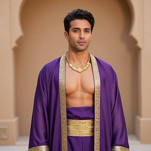 Jafar Costume in Purple Robe