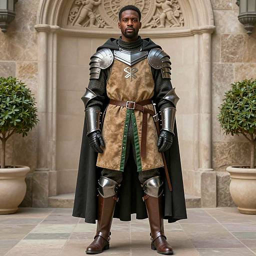 Fantasy Armor Portrait of Black Man