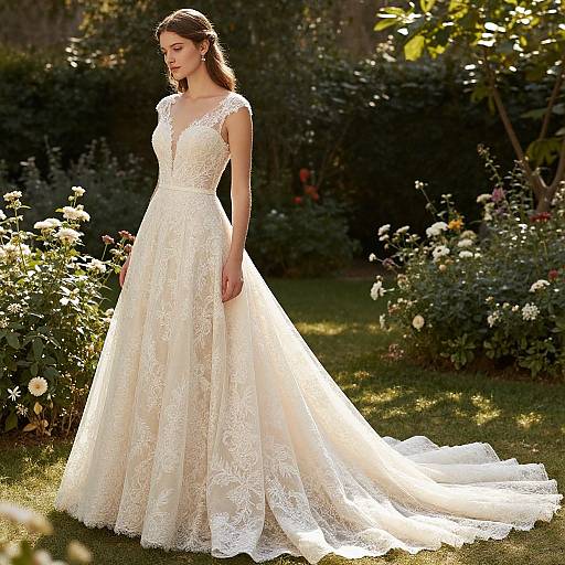 Modern Ivory Bridal Elegance