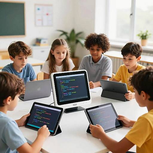 Kids Learning Coding with AI Tutor