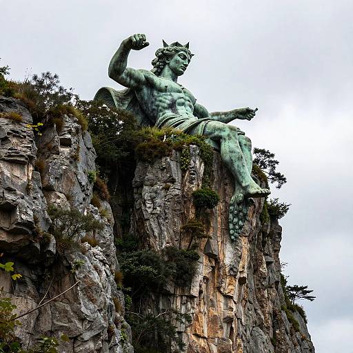 Colossal Hydra-Shaped Overgrown Cliff