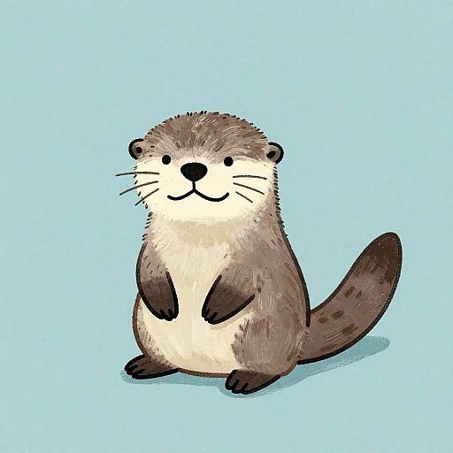 Minimalist Yoshitomo Nara Otter