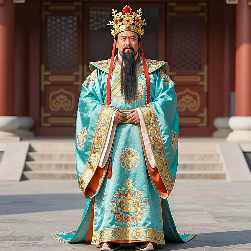 Man in Traditional Chinese Royal Attire