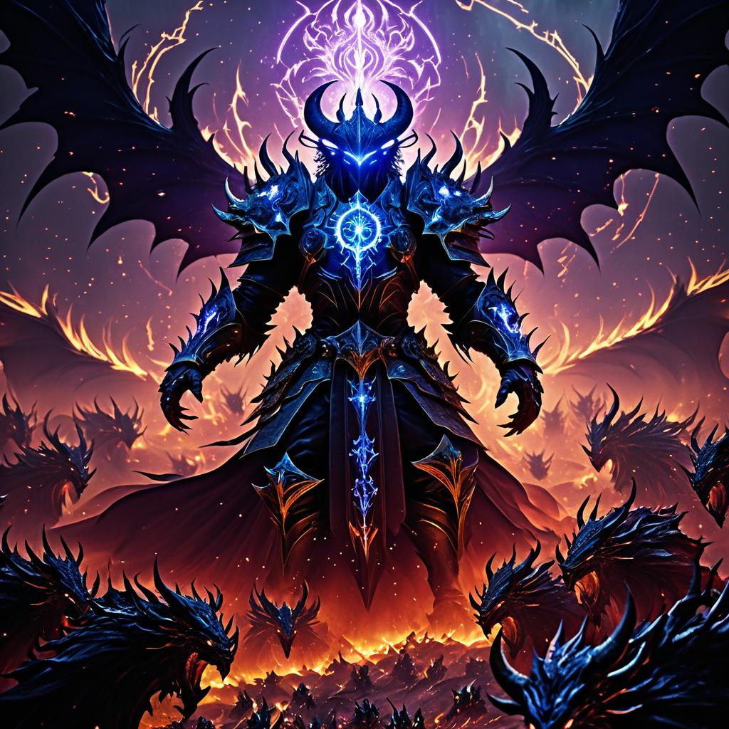 Epic Chaos Daemon Horde Illustration