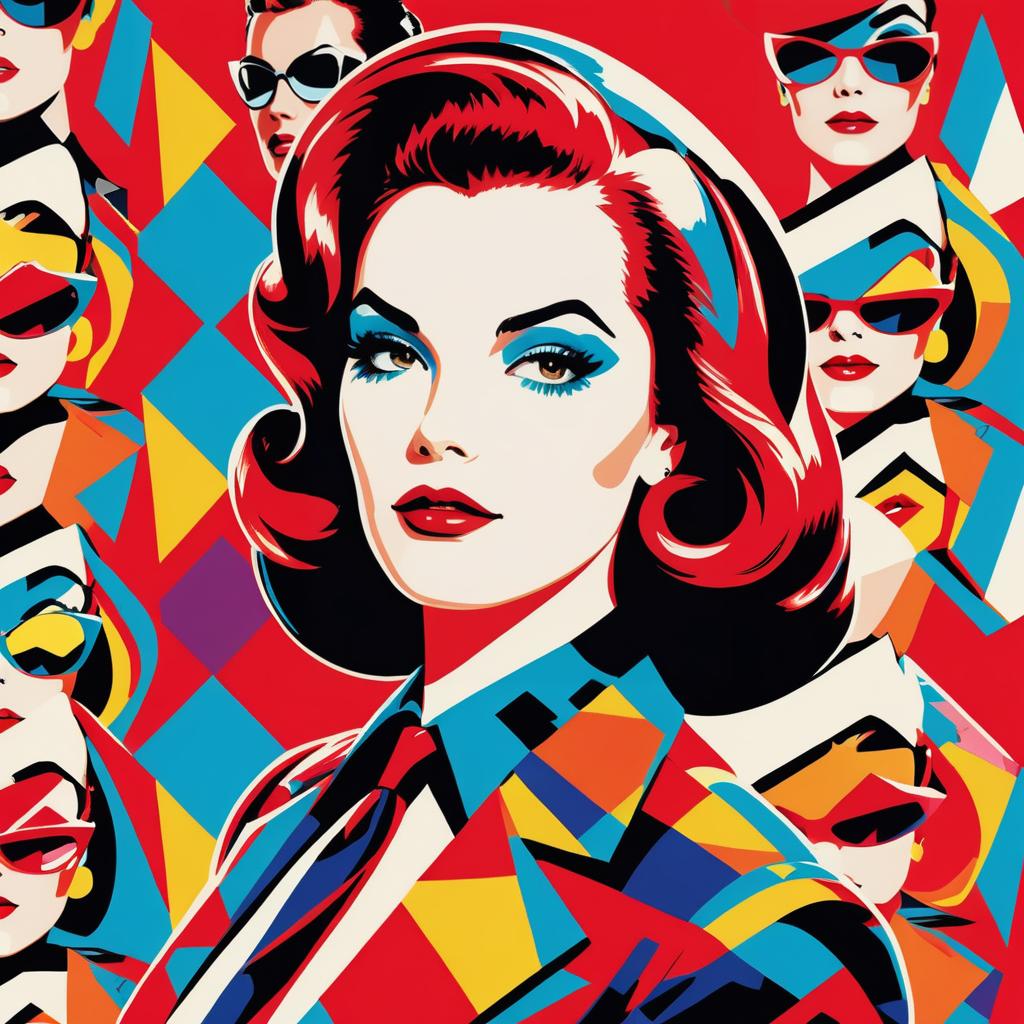 Vibrant Pop Art Superhero Illustration