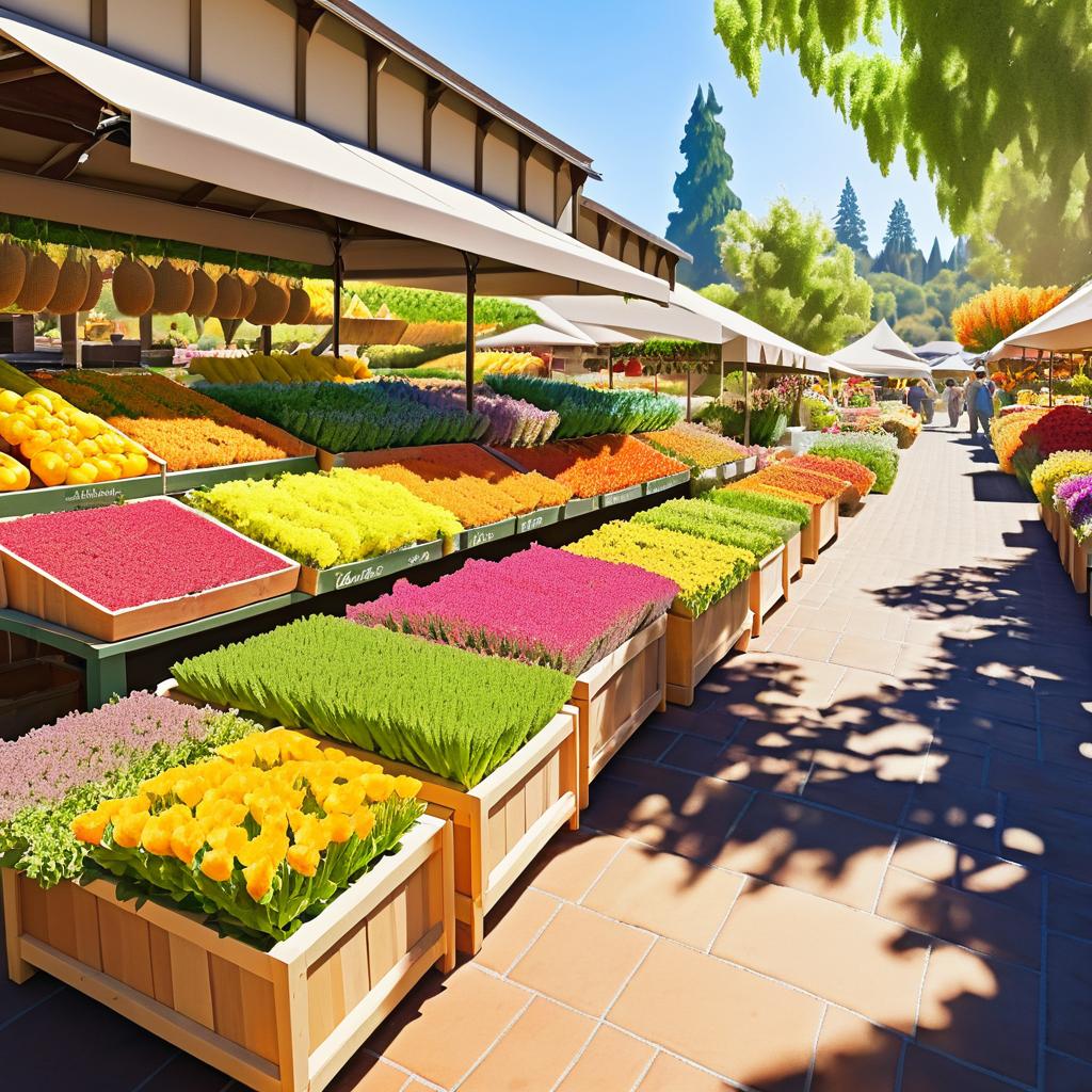 Vibrant Napa Valley Farmers Market Scene