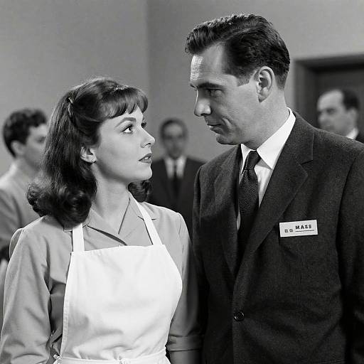 1960s Black-and-White Couple Portrait