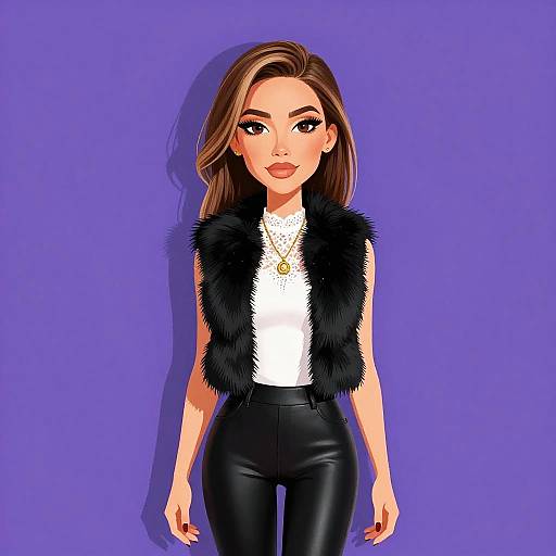 Chic Woman in Stylish Outfit