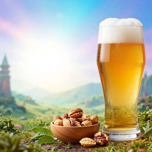 Realistic Mystical Beer and Nuts