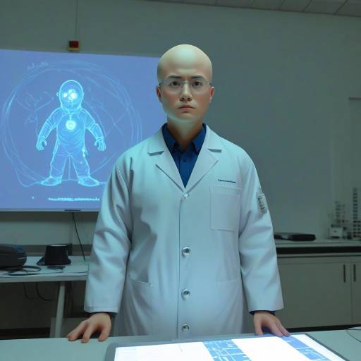 Doctor in Laboratory with Brain Scan