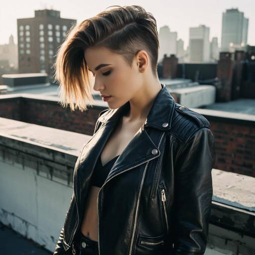 Urban Undercut Hairstyle Fashion Editorial