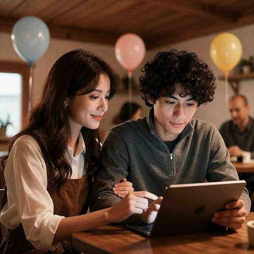 Warm Intimate Moment in Cozy Setting