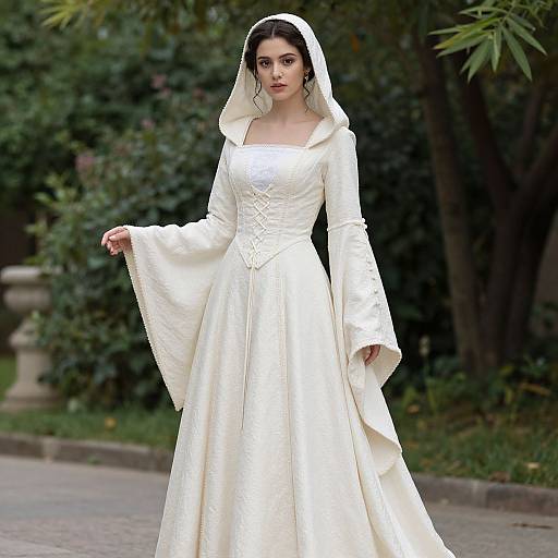 Elegant Ivory Renaissance Wedding Dress