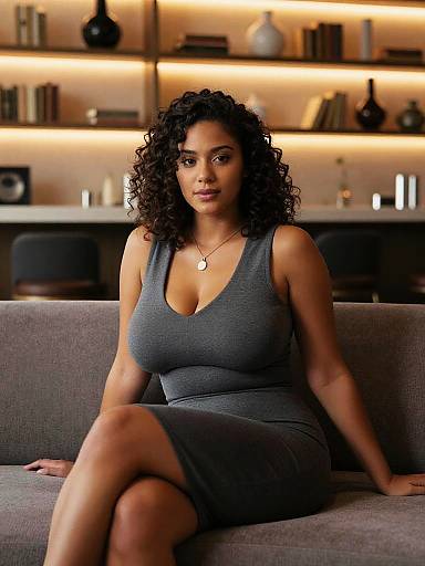 Stylish Lounge Fashion Portrait