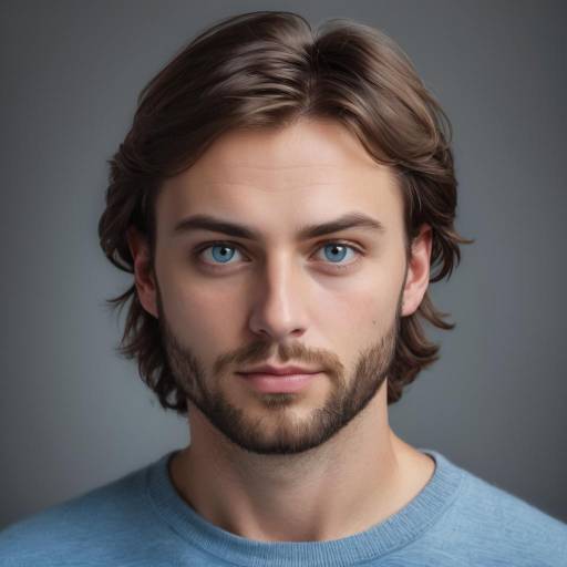 Realistic Portrait of a 30-Year-Old Male