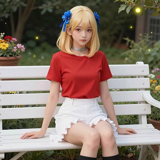 Charming Garden Portrait of a Woman