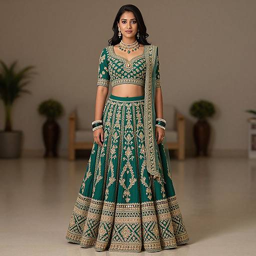 Realistic Lehenga Frock Portrait