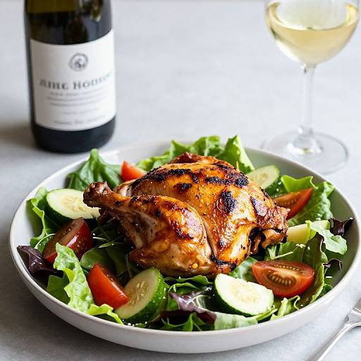 Rotisserie Chicken Salad with Wine
