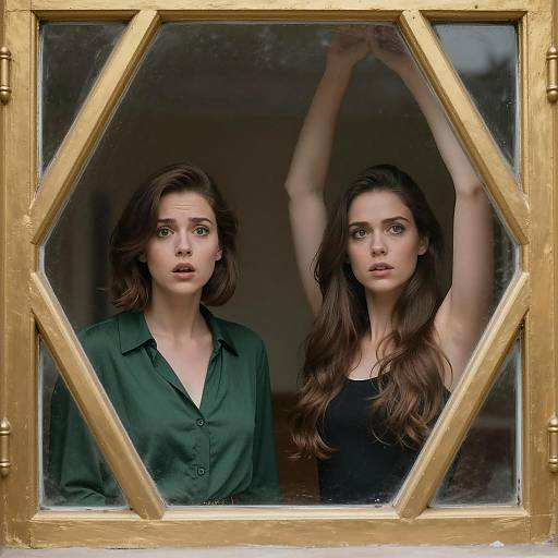 Surprised and Intense: A Dual Portrait