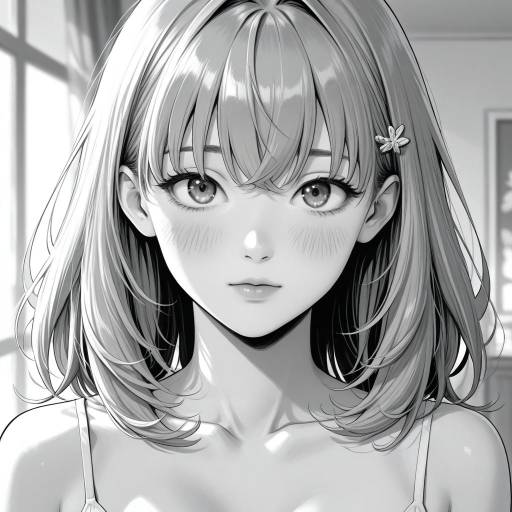 Monochrome Portrait of Hinoshita Kaho