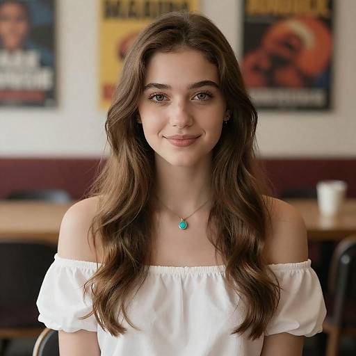 Young Woman Portrait with Colorful Background