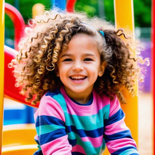 Joyful Child in a Vibrant Playground Joyful Child in a Vibrant Playground