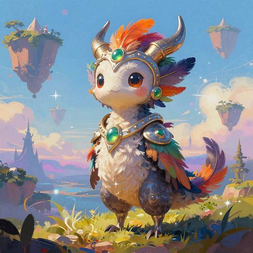 Whimsical AI Fantasy Creature Art