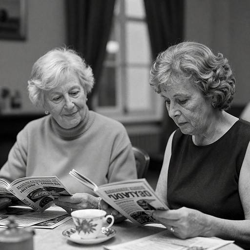 Intimate Black-and-White Portrait of Friends
