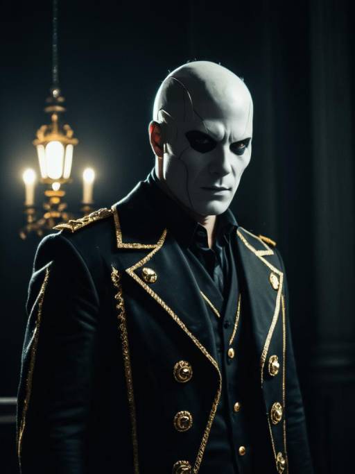 Man in Mr. Negative Cosplay Costume