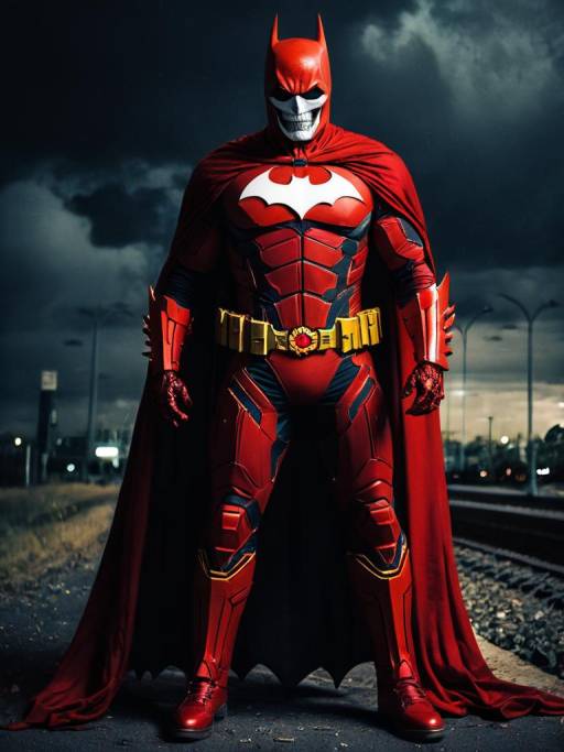Realistic Batman (Red Death) Cosplay Image