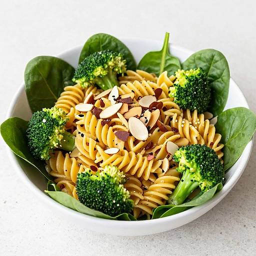 Vibrant Mandarin Pasta Salad Presentation