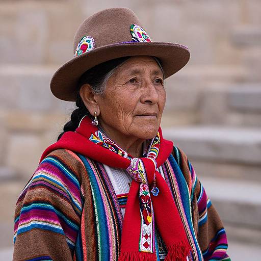Elderly Quechua Woman Portrait