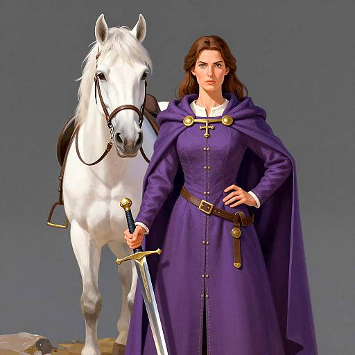 Courageous Woman in Medieval Fantasy