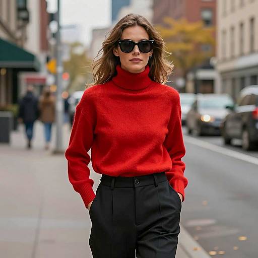 Stylish Woman in Urban Setting