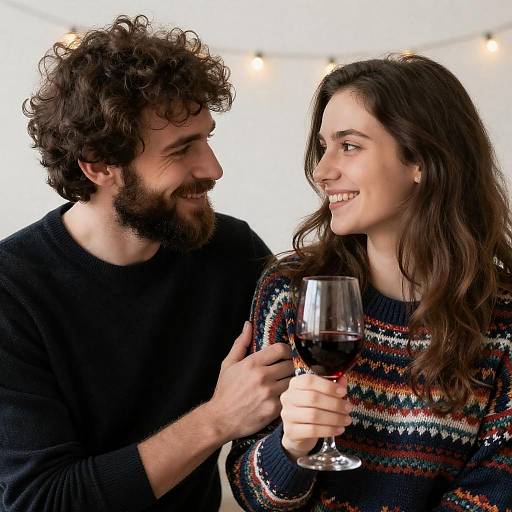 Cozy Date Night Under String Lights