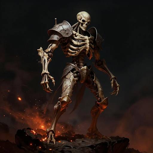 Skeledirge on Rocky Cliff at Night