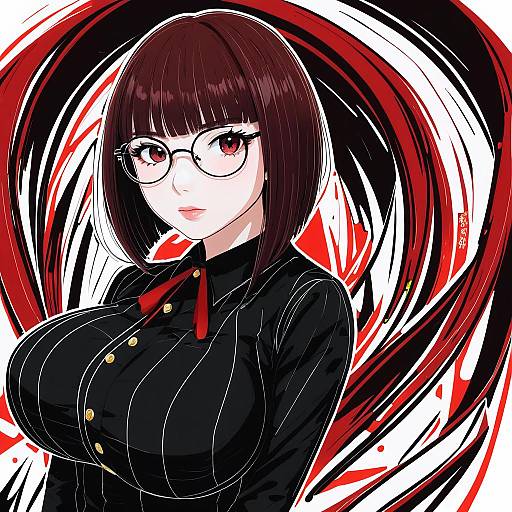 Illustration of Arima senne, original in the style of Kemachiku