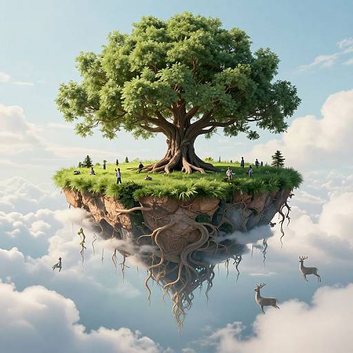 Colossal Tree on Floating Island