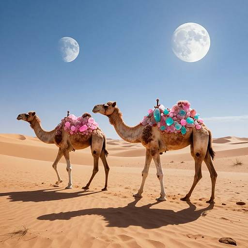 Surreal Camels with Crystalline Humps