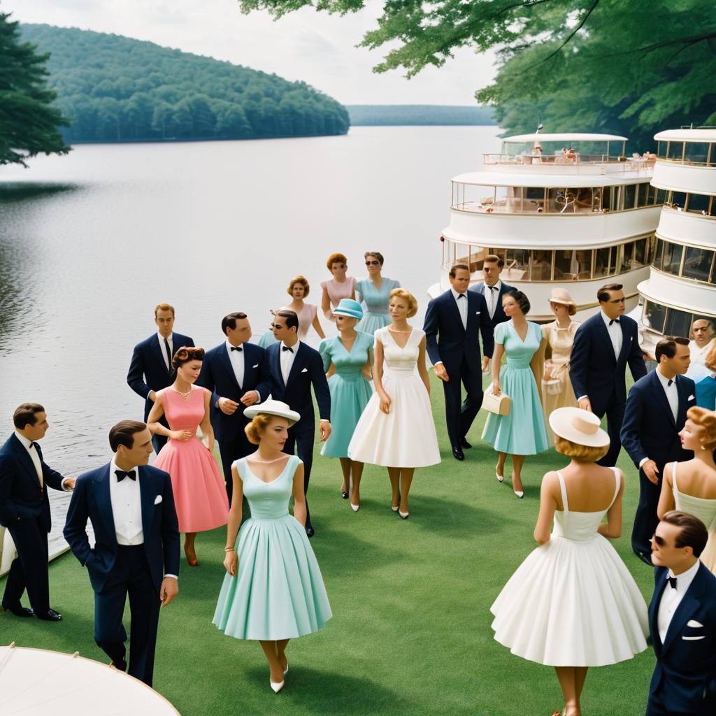 Vintage 1950s Yacht Party on Tuxedo Lake