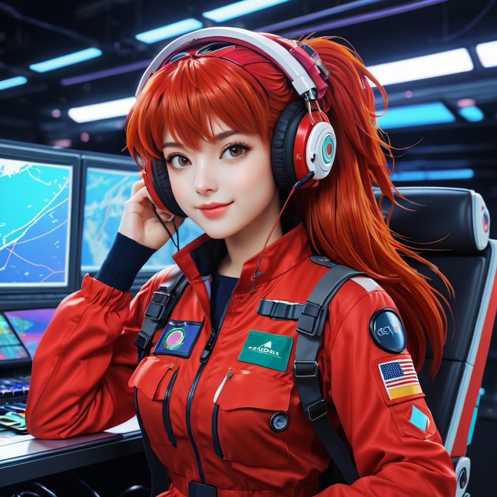 Aesthetic Asuka Langley Soryu Portrait